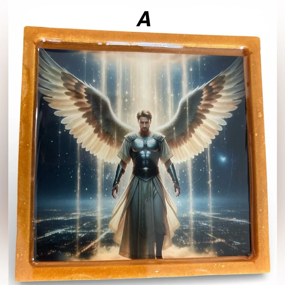 NORE’S NOVELTIES Single Handcrafted Square Beverage Coaster